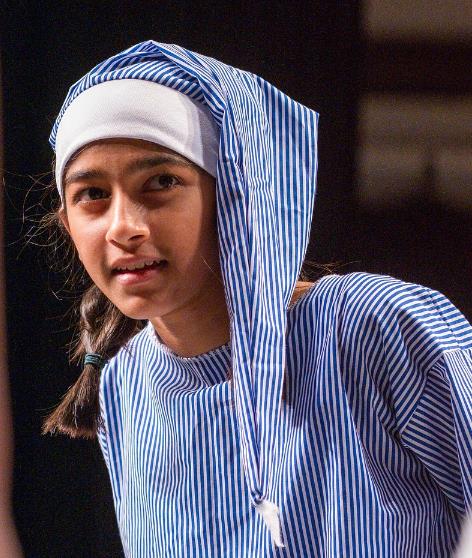 Scrooge played by kids in A Christmas Carol