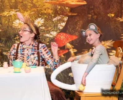 Mad Tea Party in Alice in Wonderland