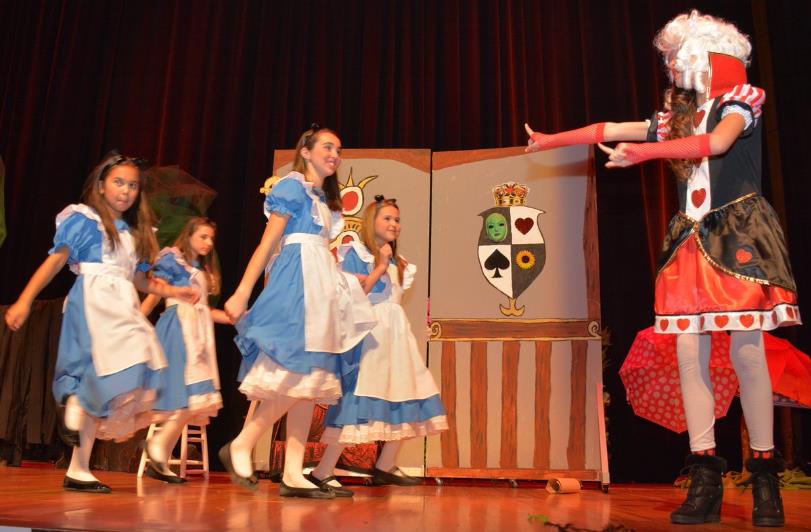 Multiple Alices in playscript for Middle Schools