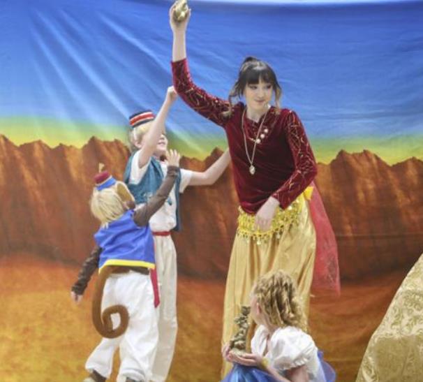 The Magic Lamp in Aladdin, play