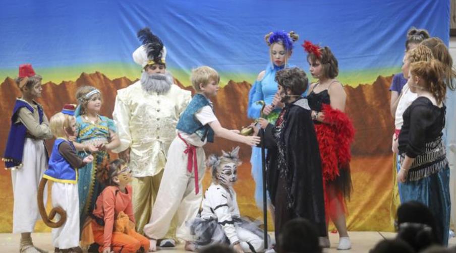 Kids perform in Artreach's Aladdin