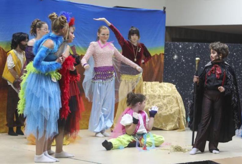 Princess in play script Aladdin