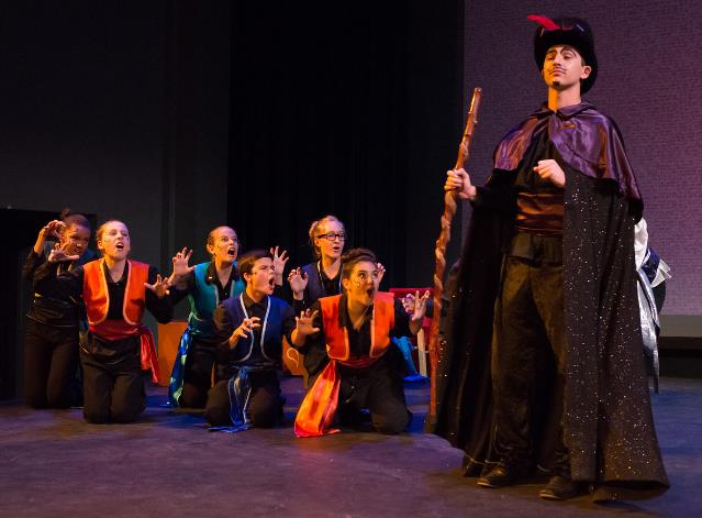 Storytellers have great parts in Large cast play Aladdin