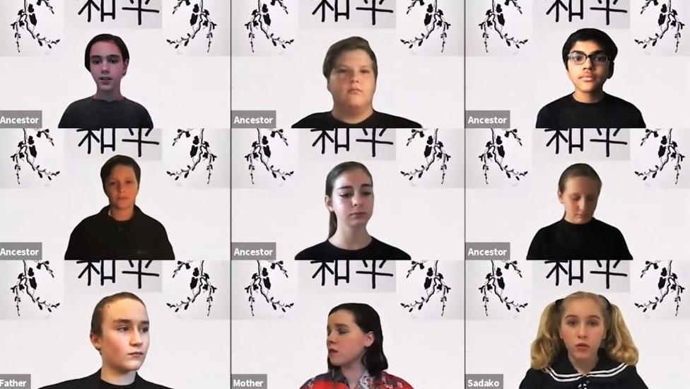 Zoom student performance of A Thousand Cranes