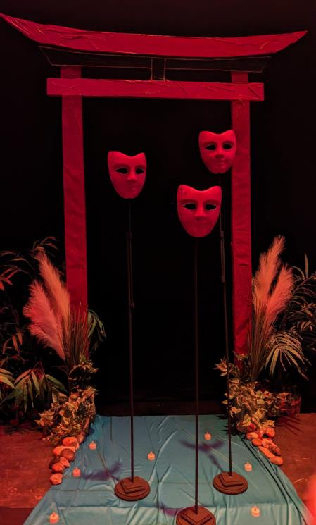 Masks in ArtReach's A Thousnad Cranes