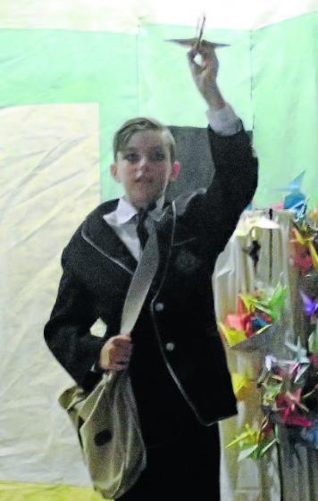 Middle School Students perfor A Thousand Cranes