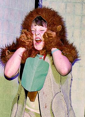 The Stuffed Lion in Christmas play.