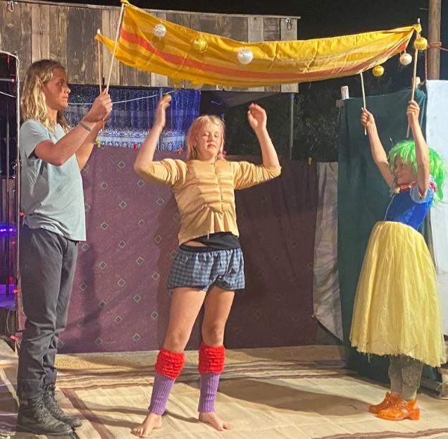 Scene from ArtReach's Emperor's New Clothes