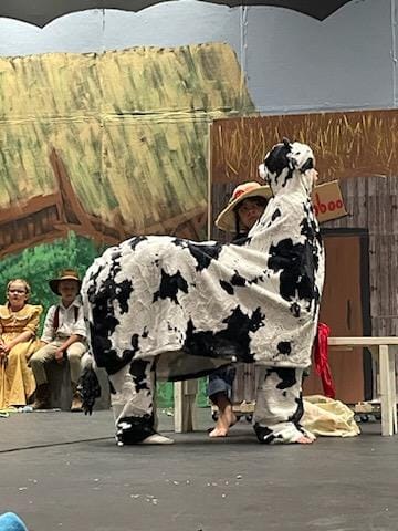 The cow in play Jack and the Beanstalk