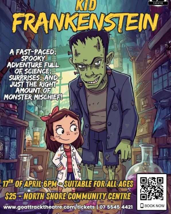 Kid Frankenstein play poster