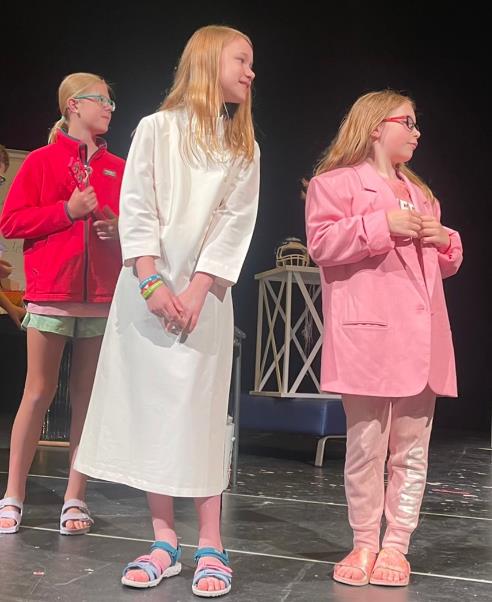 Kids perform Frankenstein Play