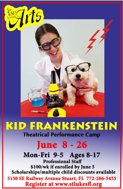 Kid Frnakenstein Play Poster