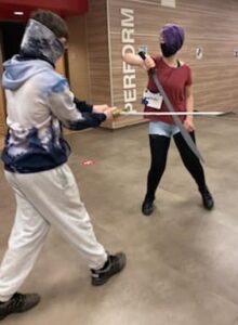 Kids learn stage fighting in Mulan