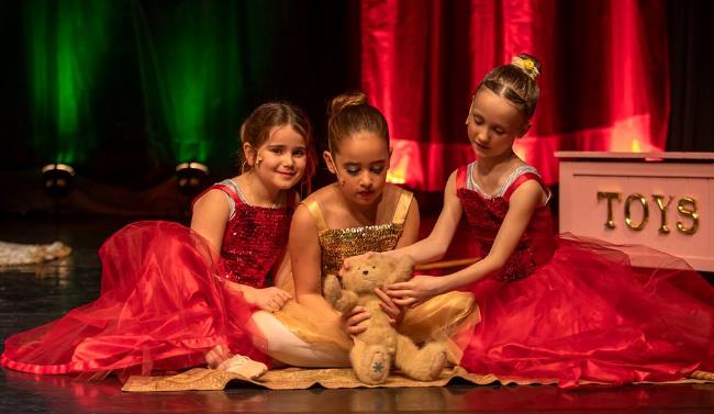 Toys and Clara in Nutcracker play for Kids