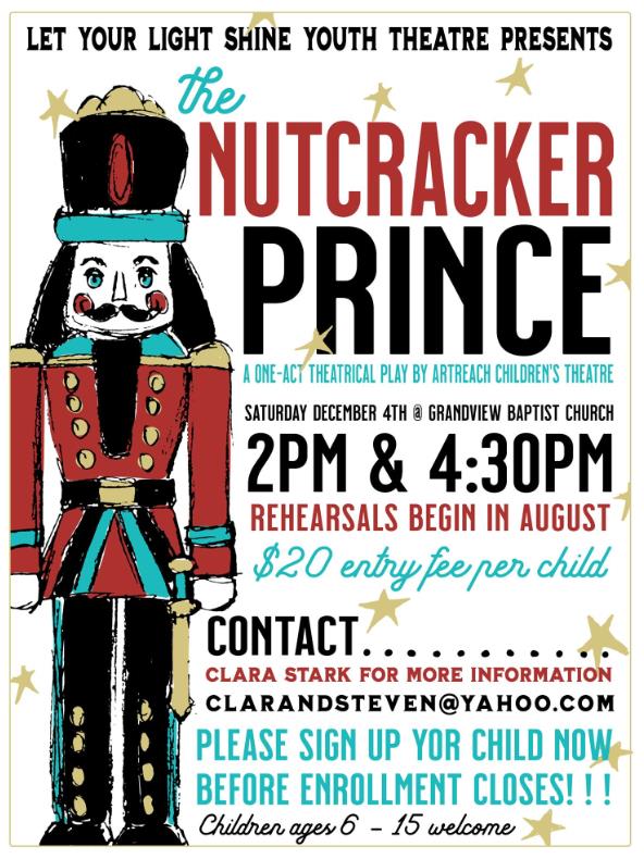 Nutcracker Christmas Play Poster