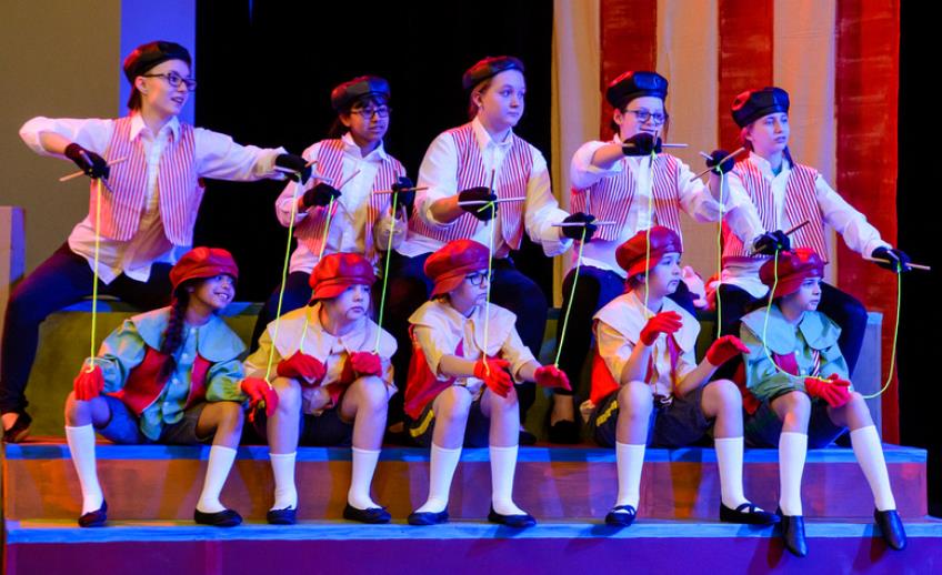Puppets in Pinocchio play