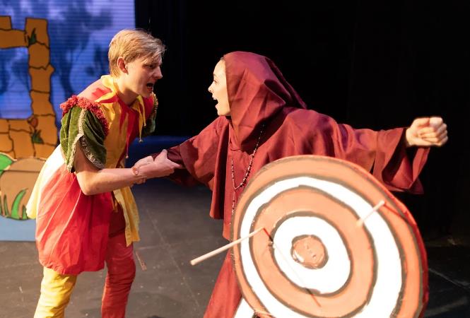 Rogin Hood Scene from ArtReach play