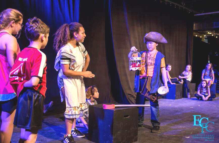 Kids perform Treasure Island playscript