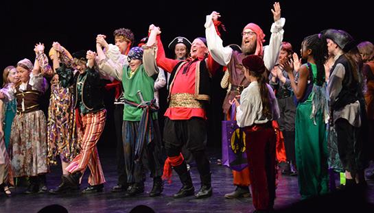 Pirates in ArtReach's large Cast play Treasure Island