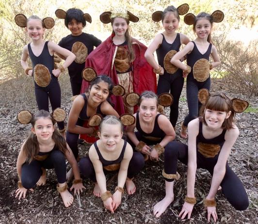 Kids perform theatre version the jungle book