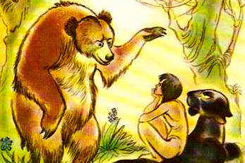 Baloo teaches Mowgli