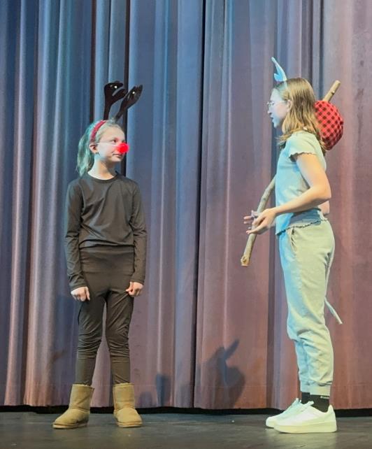 Reindeer in Musical Christmas Play