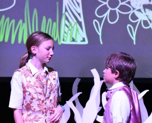 Students perform Winnie-the-Pooh