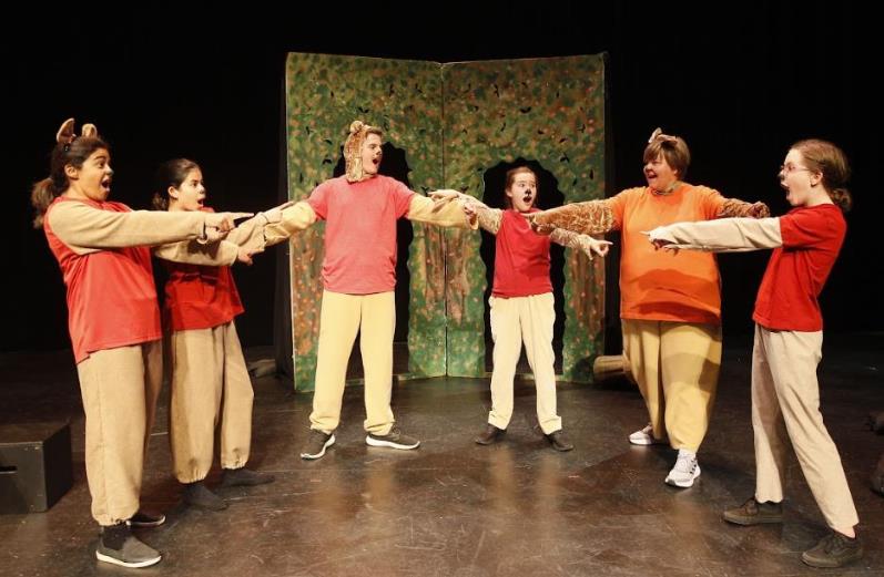 Large Cast Play Winnie the Pooh